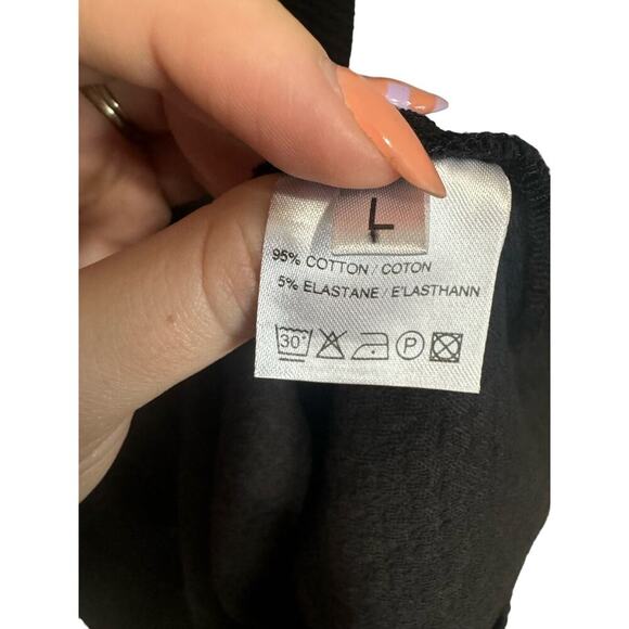 GANNI Basketweave Fit and Flare Dress In Black Size Large - Picture 8 of 10